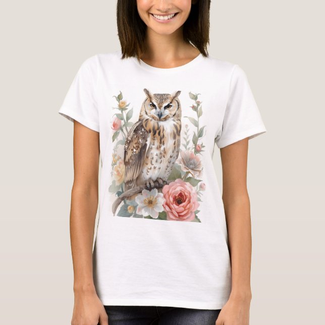 Camiseta Búho susurros del bosque (Anverso)