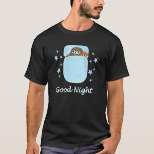 Camiseta Búho Teddy Oso Buenas Noches Biólogo Pajamas