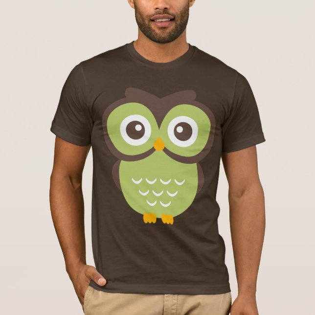 Camiseta Búho verde T (Anverso)