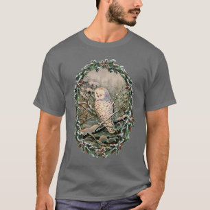 Camiseta BÚHO y GUIRNALDA NEVADO de SHARON SHARPE