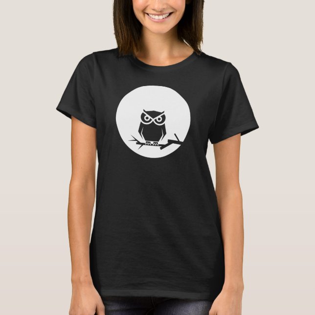 Camiseta Búho y la luna (Anverso)