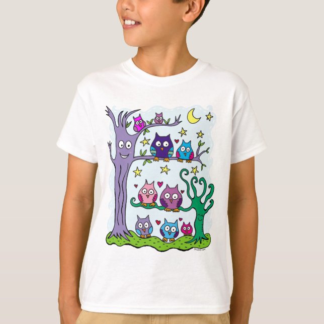 Camiseta Búhos (Anverso)