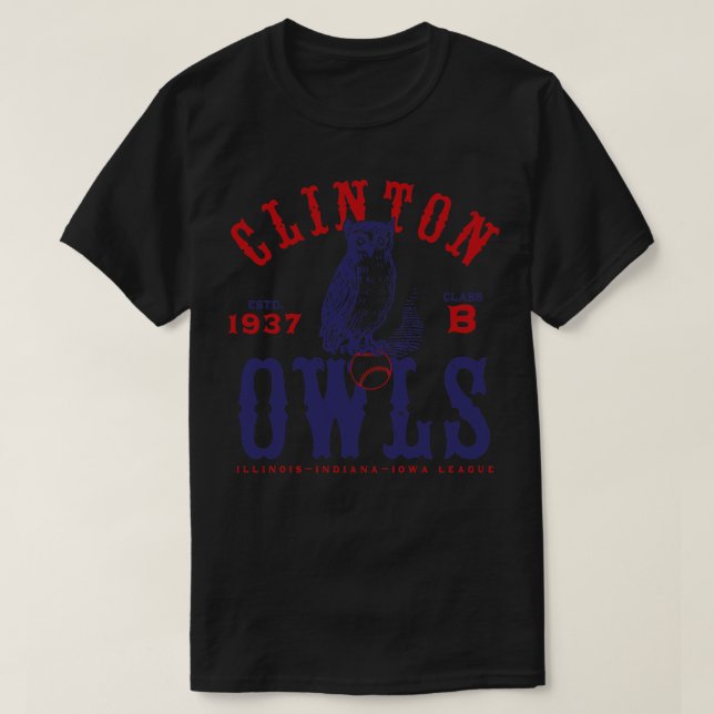 Camiseta Búhos Clinton (Diseño del anverso)