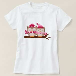 Camiseta Búhos de día de San Valentín