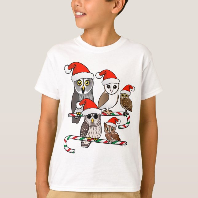 Camiseta Búhos de Santa (Anverso)