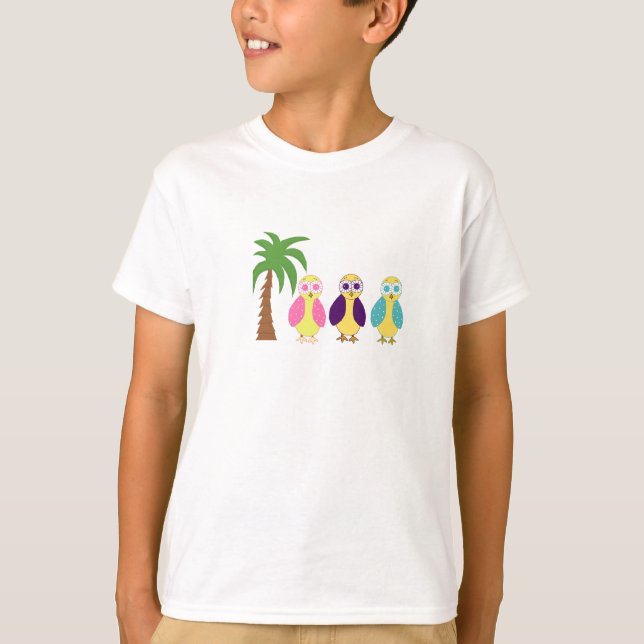 Camiseta Búhos de Vacaciones (Anverso)