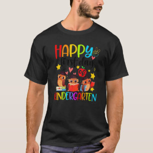 Camiseta Búhos Lindos Feliz Primer Día De Jardín De Infante