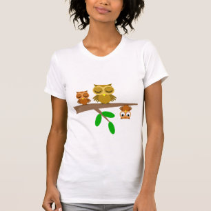 Camiseta búhos lindos y divertidos