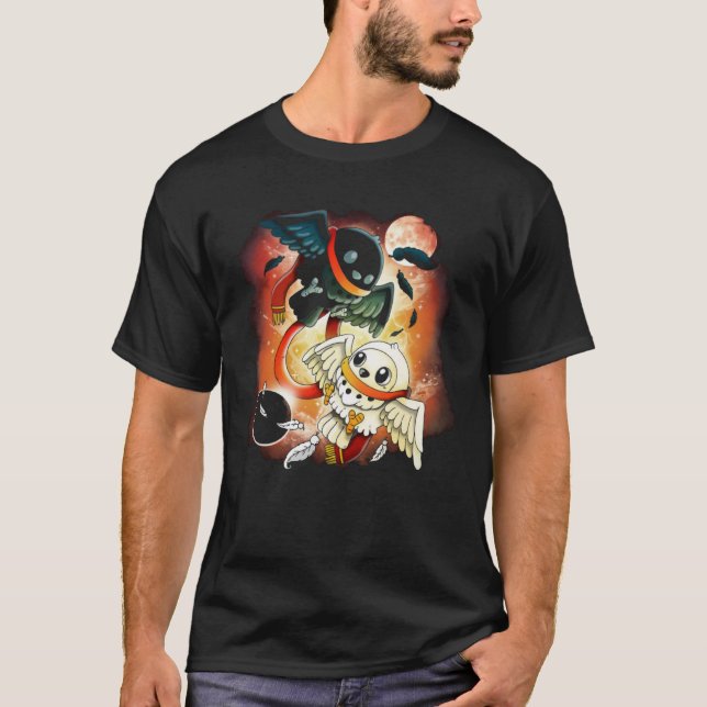 Camiseta búhos mágicos (Anverso)