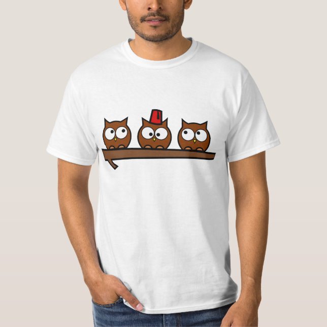 Camiseta Búhos peculiares - el Dr. T'Wit T'Who (Anverso)