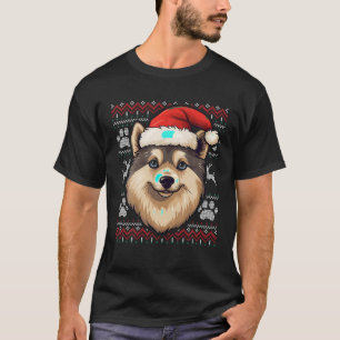 Camiseta Buhund Santa Hat Navidades Divertidos Perros Mamá