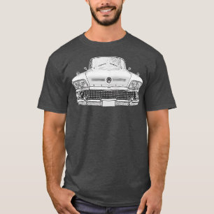Camiseta Buick Riviera Monocromo clásico de los años 1950