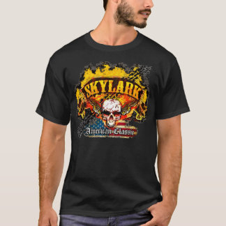 Camiseta Buick Skylark - cráneo de la bandera de la