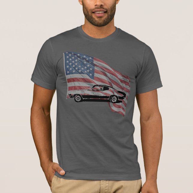 Camiseta Buick Skylark with American Flag T-Shirt (Anverso)