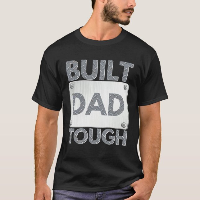 Camiseta Build Dad Tough Number One Patriot Father Day Sayi (Anverso)