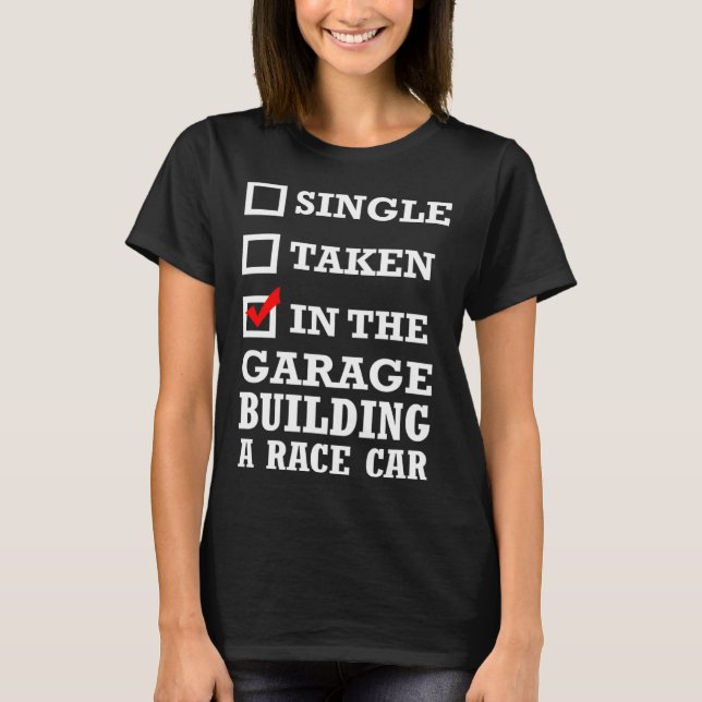 Camiseta Building A Racecar (Anverso)