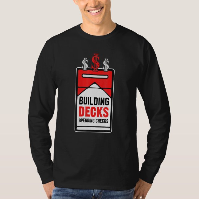 Camiseta Building Decks Spending Checks Game Card Collector (Anverso)