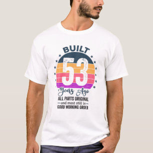 Camiseta Built 53 Years Ago All Parts Original Vintage 1969
