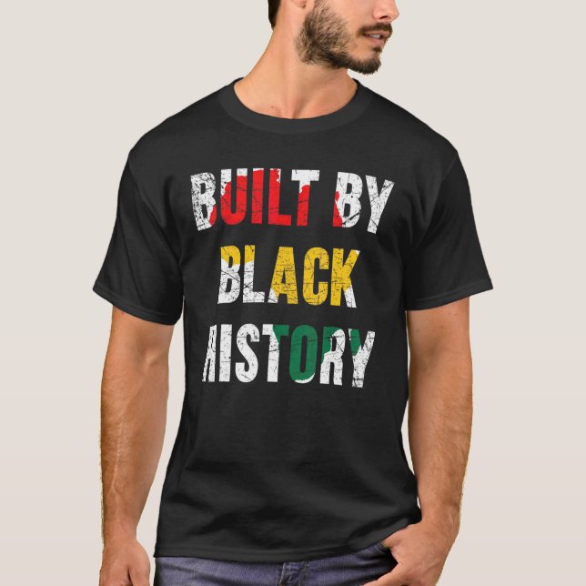 Camiseta Built By Black Black History Month Proud African A (Anverso)
