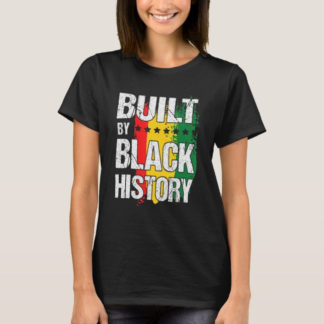 Camiseta Built By Black History BHM African Pride Month Men (Anverso)