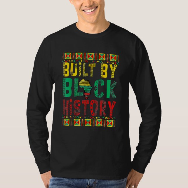 Camiseta Built By Black History BHM African Pride Month Men (Anverso)