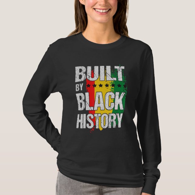 Camiseta Built By Black History BHM African Pride Month Men (Anverso)