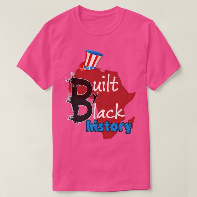 Camiseta BUILT bY BLACK HISTORY NBA BLACK MONTH (Diseño del anverso)