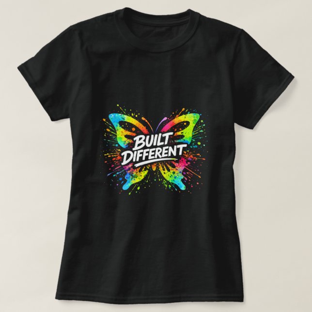 Camiseta Built Different Butterfly 0047699-FB (Diseño del anverso)