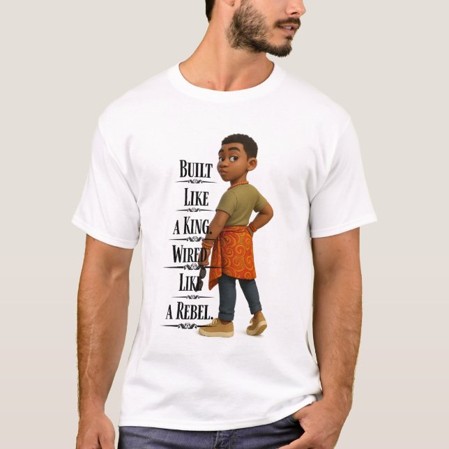 Camiseta Built like A King,Pixarstyle 3d (Anverso)