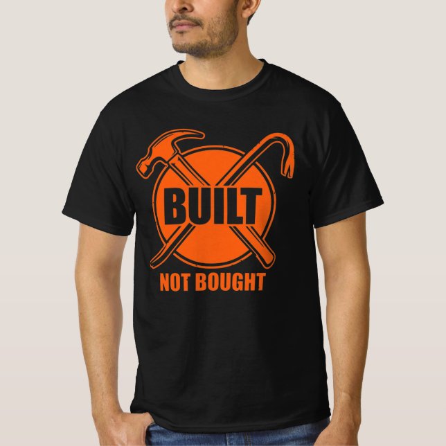 Camiseta Built Not Bought Blue Collar Gift (Anverso)
