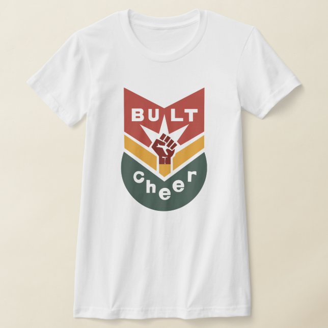 Camiseta BUILT TO CHEER Raised-Fist Badge (Distribución)
