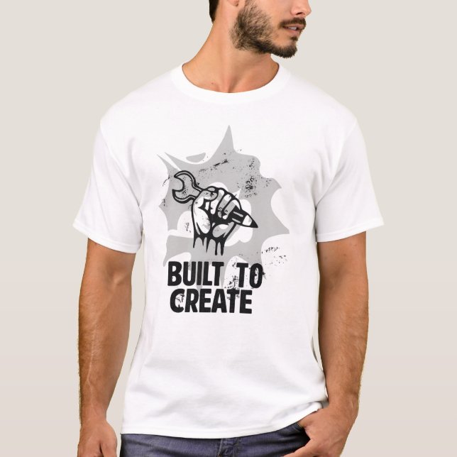 Camiseta Built to Create (Anverso)