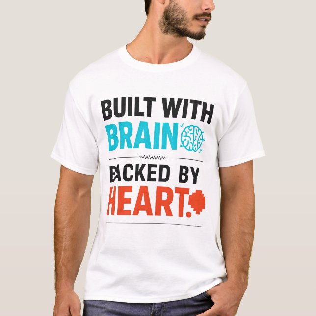 Camiseta Built With Brain (Anverso)