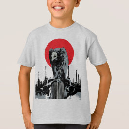Camiseta Buitre en Coche Antiguo con Sol Rojo