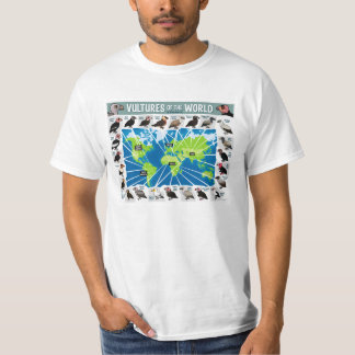 Camiseta Buitres del mapa del mundo