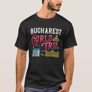 Camiseta Bukarest Rumanía ciudad mapa de viajes