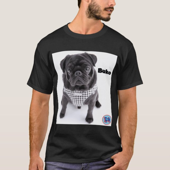 Camiseta Buko el Pug (Anverso)