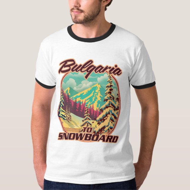 Camiseta Bulgaria a Snowboard (Anverso)