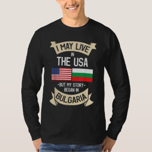 Camiseta Bulgaria Bandera Americana USA Roots Regalos de Bu