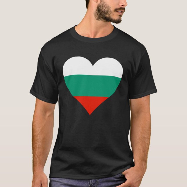 Camiseta Bulgaria Bandera Corazón Bulgaria Regalos Amor Bul (Anverso)