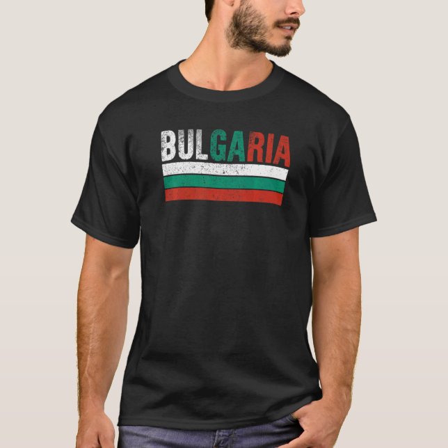 Camiseta Bulgaria Bandera Hombres Búlgaros Mujeres Jóvenes (Anverso)