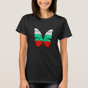 Camiseta Bulgaria Bandera Mariposa de verano