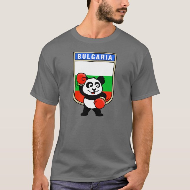 Camiseta Bulgaria Boxeo Panda (Anverso)
