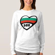 Bulgaria Código de país Corazón de bandera, BGR