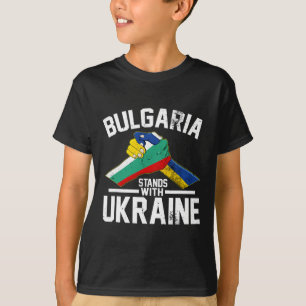 Camiseta Bulgaria está con Ucrania Bandera búlgara ucranian
