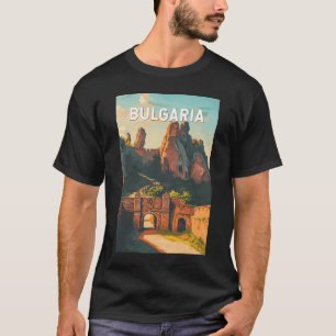 Camiseta Bulgaria Ilustracion Viaje Arte Vintage
