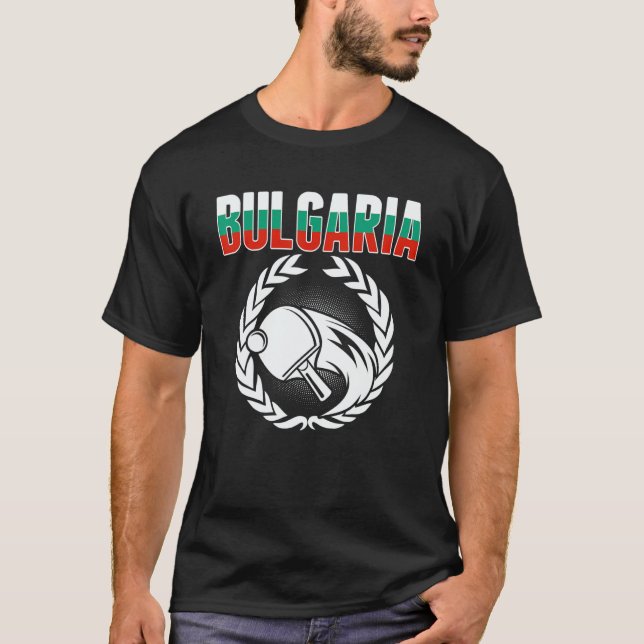 Camiseta Bulgaria Table Tennis  Bulgarian Ping Pong Support (Anverso)