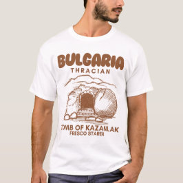 Camiseta Bulgaria: tumba tracia de Kazanlak estrella de fre