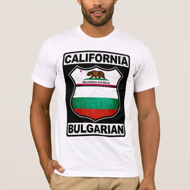 Camiseta Búlgaro-americano de California (Anverso)