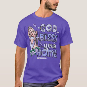 Camiseta bulimia Awareness dios bendiga la fe esperanza